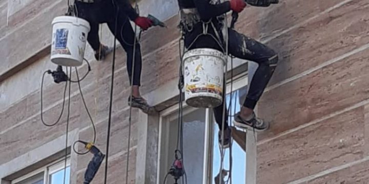 پیچ و رولپلاک سنگ نما در گلستان