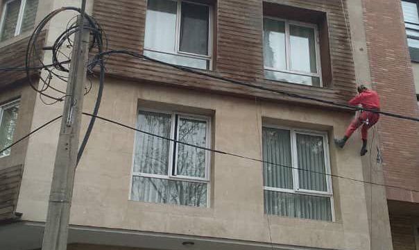 آب بندی سیمان نما و دیوار بغل در متلقو